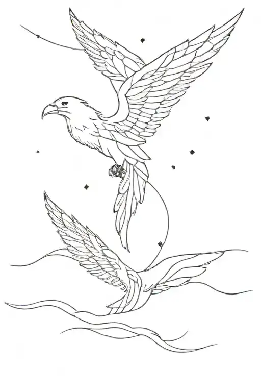 Beach And Angle Wings Spread