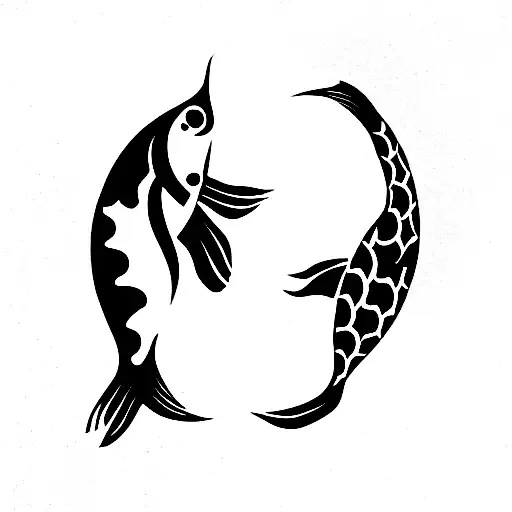 Koi Fish And Blessed Word
