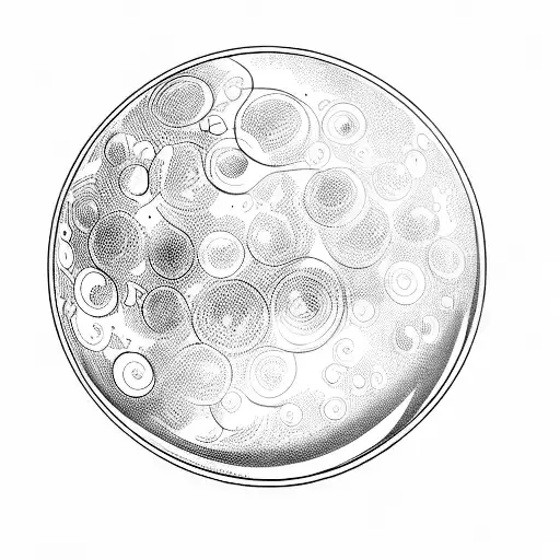 A Blue Ball On A Black Background