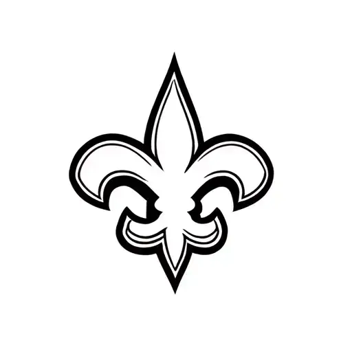New Orleans Saints Logo Outline