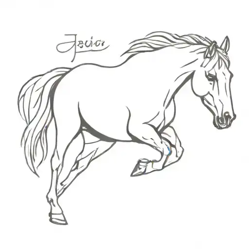 Jessicia Written To Look Like A Horse