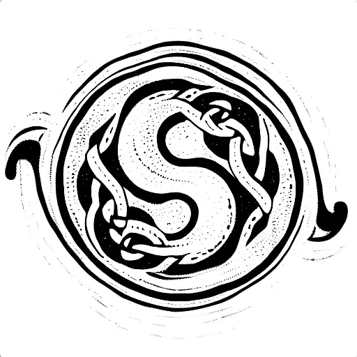 Maori Koru With Celtic Art Border