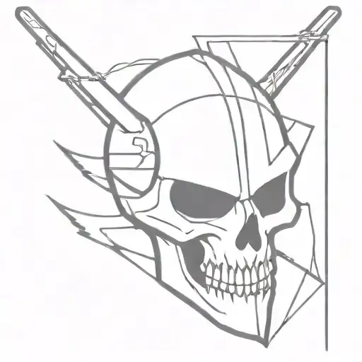 Skull Knight With Electricity