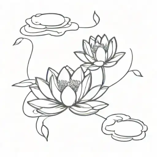 Flying Over Water Lily