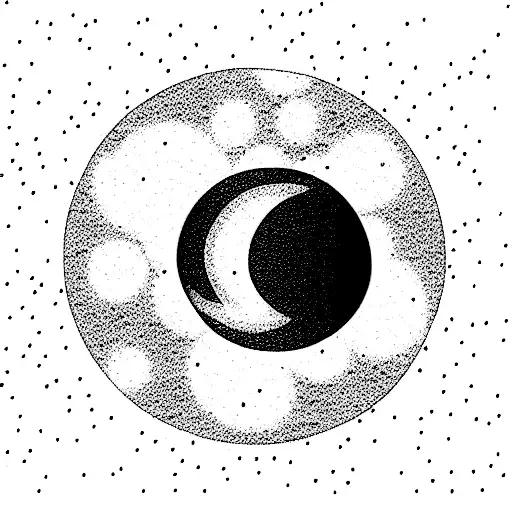 Disco Ball In The Shape Of A Cresent Moon