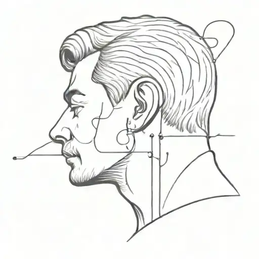 Man With Hands To Ear Listening To Heartbeat Line That Also Represents Music