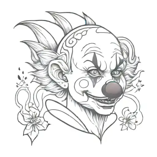 Eerie But Cute Fantasy Clown Looking Animal