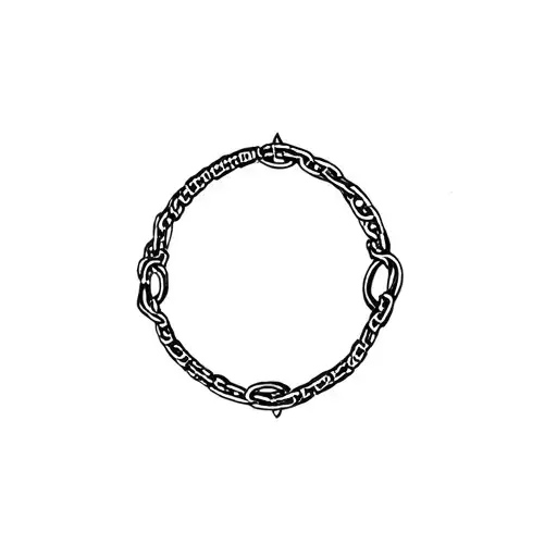 Gothic Chain Circle