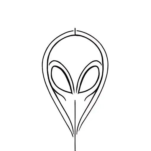 Alien With Deep Life Positive Meaning