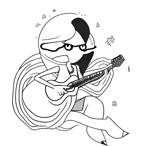 Marceline And Her Guitar