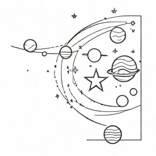 Stars And Moons And Planets Collarbone