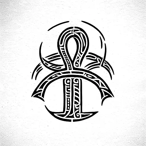 Viking Runes Simbolizing Family And Love
