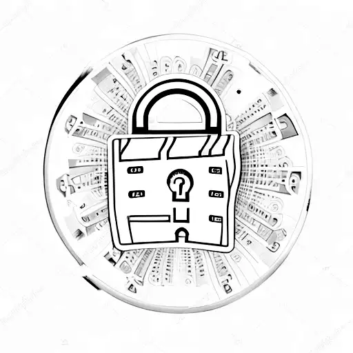 A Movie Clapperboard Merged With A Cybersecurity Lock Symbol