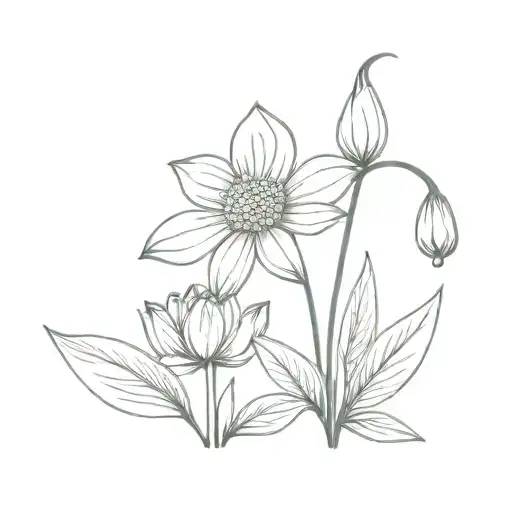 Rose Daisey Snow Drop