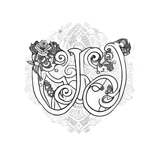 A Little Tatto With Letter J And Wrote Princess