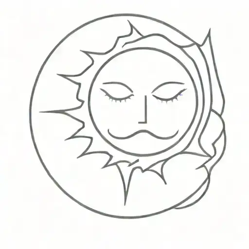 Sun With Creepy Face