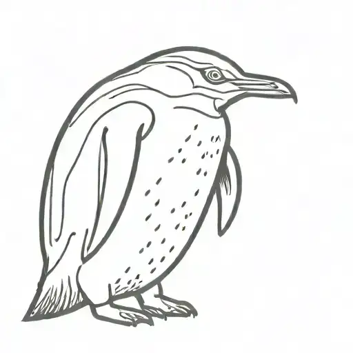 Penguin With Wet Mullet