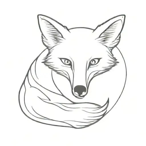 Fox With The Initials Mnr In Art