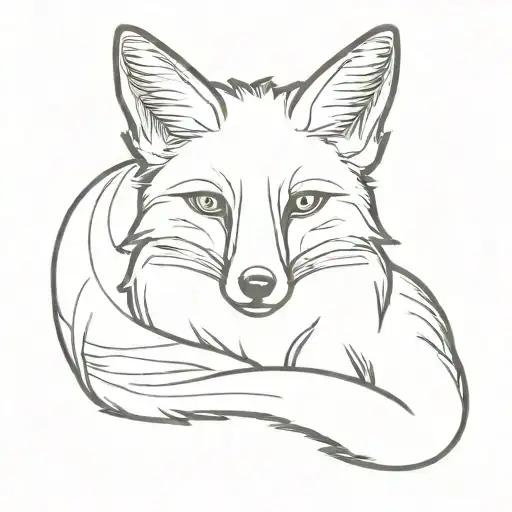 Fox With The Initials Mnr In Art