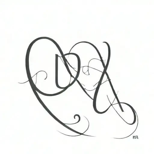 Couple Tatto That Has Initial Of D&a