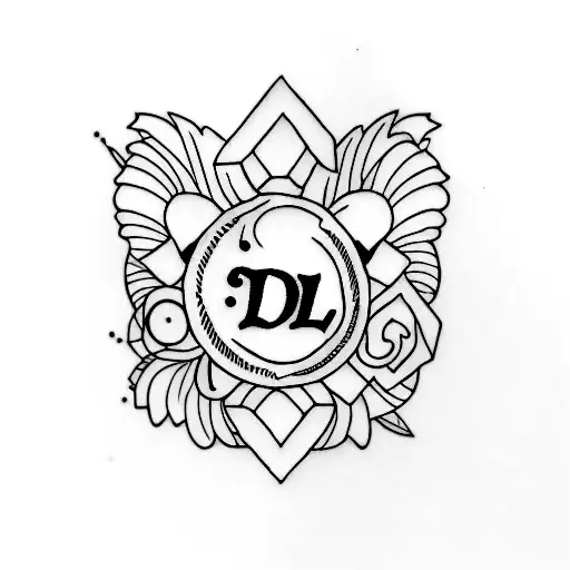 A Little Tatoo With They Letters Pdl