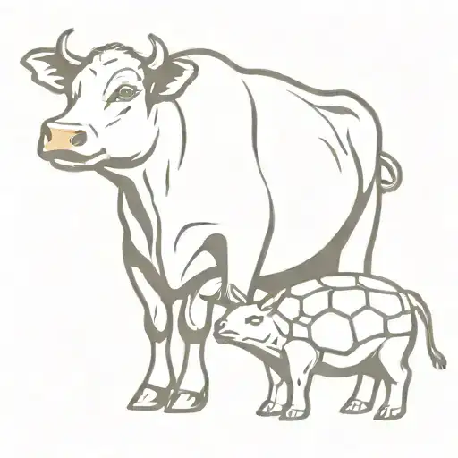 Cow And Turtle