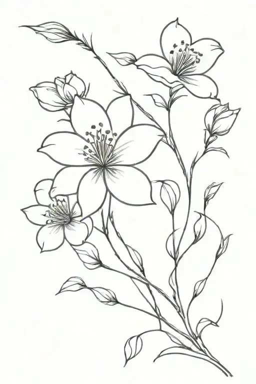 Thin Alien Flower Trail