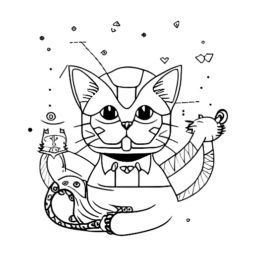 Oruborus Squeleton Cat