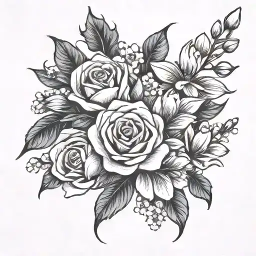 Rose Daisey Snow Drop