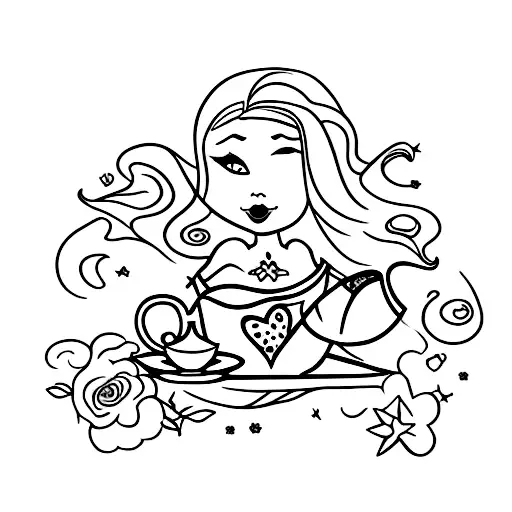A Good Witch With Her Tea