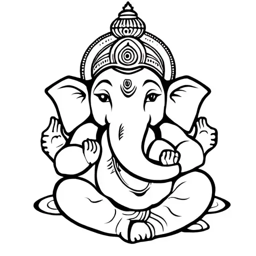Sukoon Use This Word And Draw A Tattoo Of Shri Ganesh
