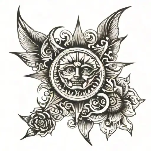 The Upper Half Of A Sun And The Other Half Is A Writing That Says Solecito