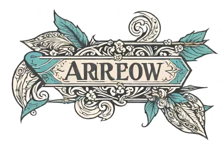 An Arrow With The Name Kade In It