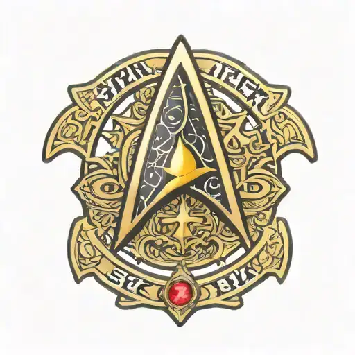 Star Trek Com Badge With Ems Symbol Incorporated