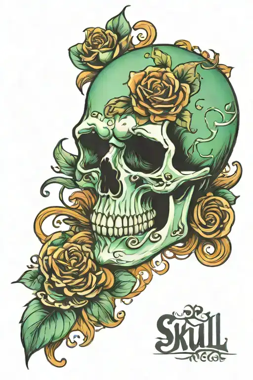 Skull With Name Jade