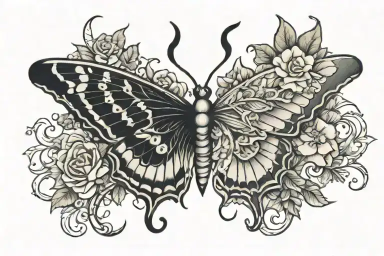 Half Snake Half Butterfly