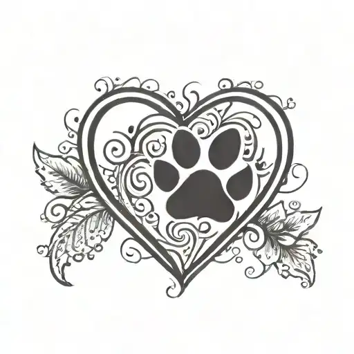 Dog Paw In My Heart