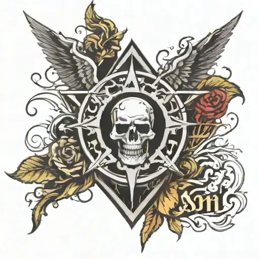 Combine Military Symbols With Gothic Elements In A Chest Piece