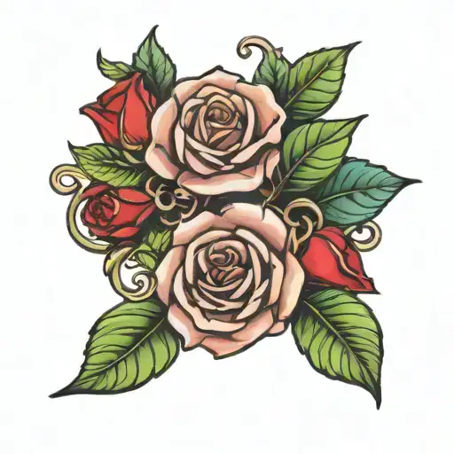 Rose And Leaf Bracelet