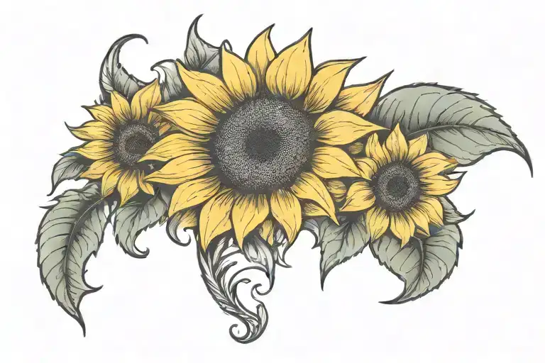 Sunflower On Shoulder