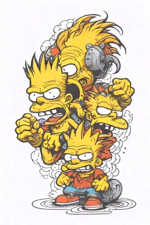 Bart Simpson See No Evil Hear No Evil Speak No Evil