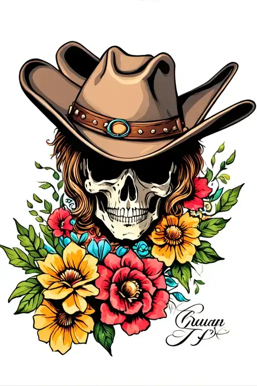 Cowboy Hat N Flowers