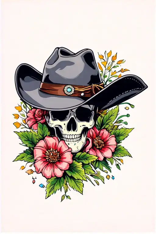 Cowboy Hat N Flowers
