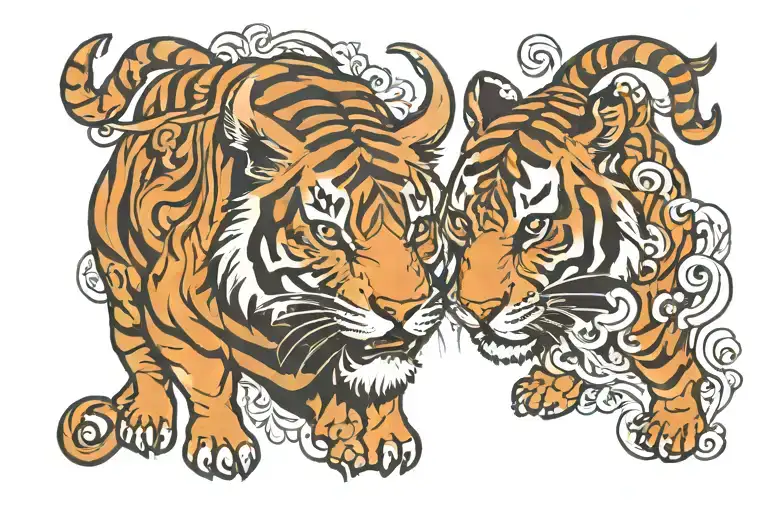 Taurus And Tiger Logo Incorporated