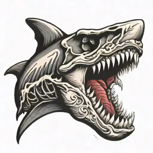 Shark Jaw Skull