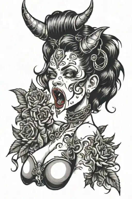 A Demon Girl With A Tongue