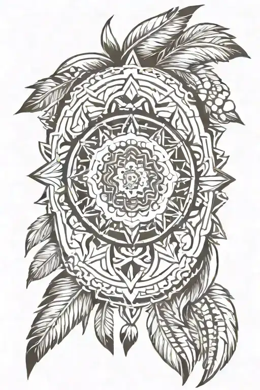 Native American Mandala Design Inspired