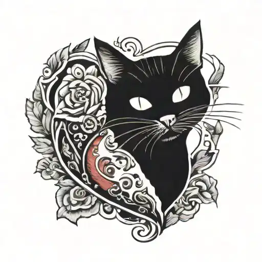 Cat And Human Heart Inside