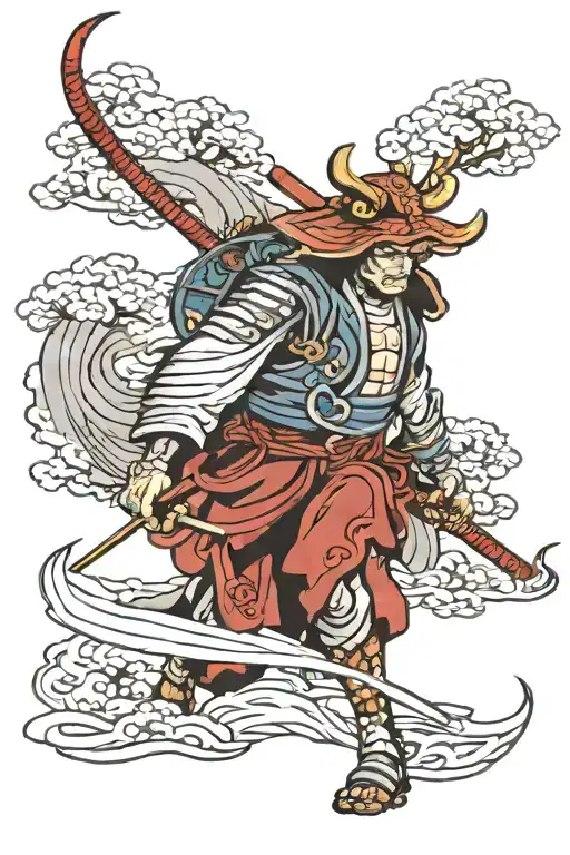 Samurai Temple Cherry Japanese