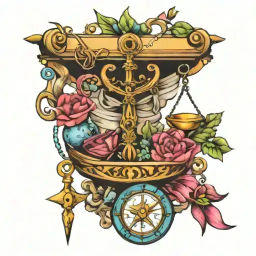 Libra Zodiac And Compas